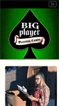 Mobile Screenshot of bigplayerplayingcards.com